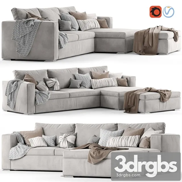 Corner sofa vario 2 3D Model Free