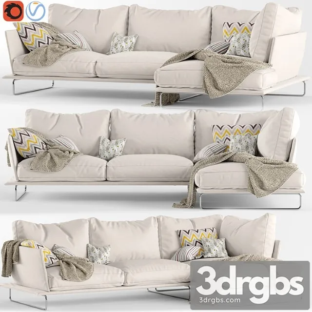 Corner sofa vessel gamma 2 3D Model Free