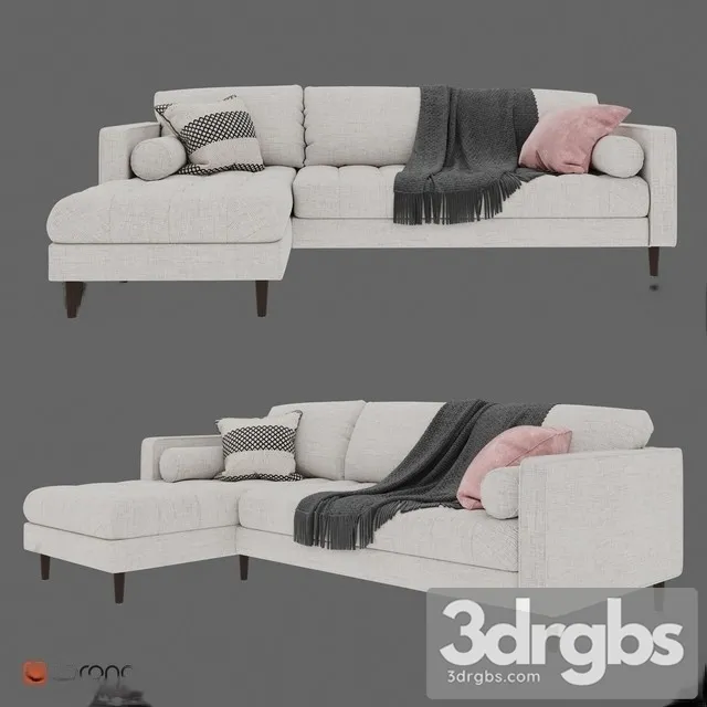 Corner Sven Sofa 01 3D Model Free