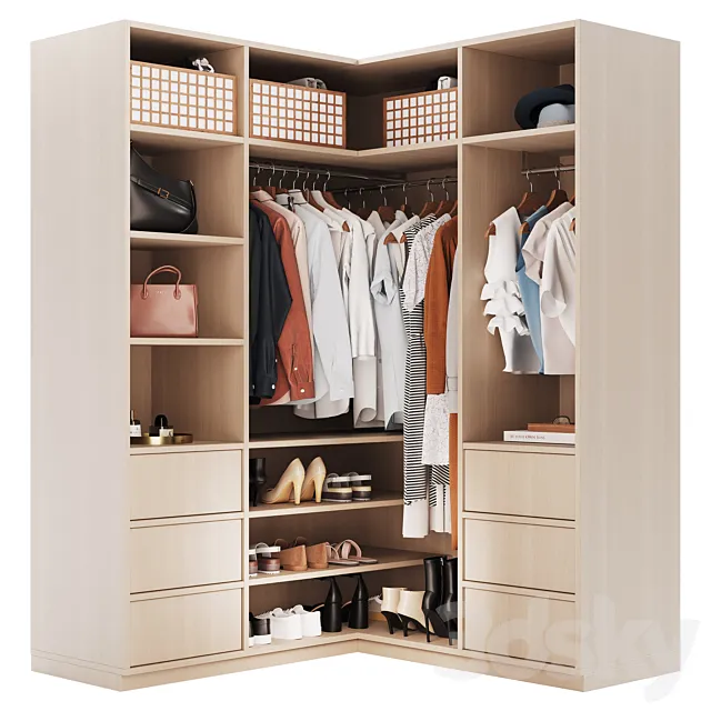 Corner wardrobe Free Download
