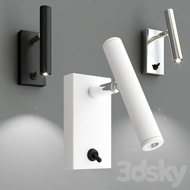 Cornetta wall lamps 3D Model