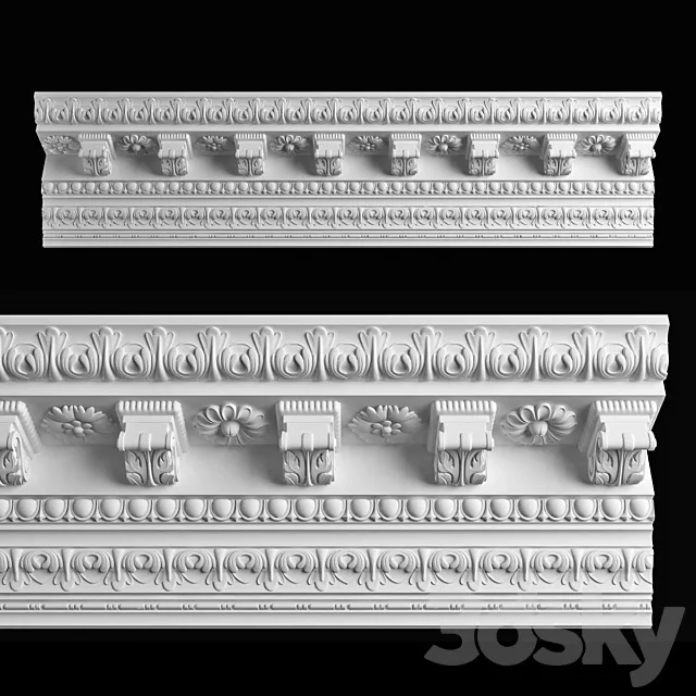 Cornice Arkada_K-135 3DModel