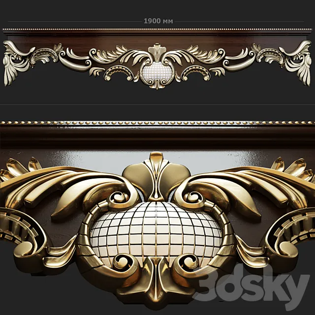 Cornice classic. 3D Model