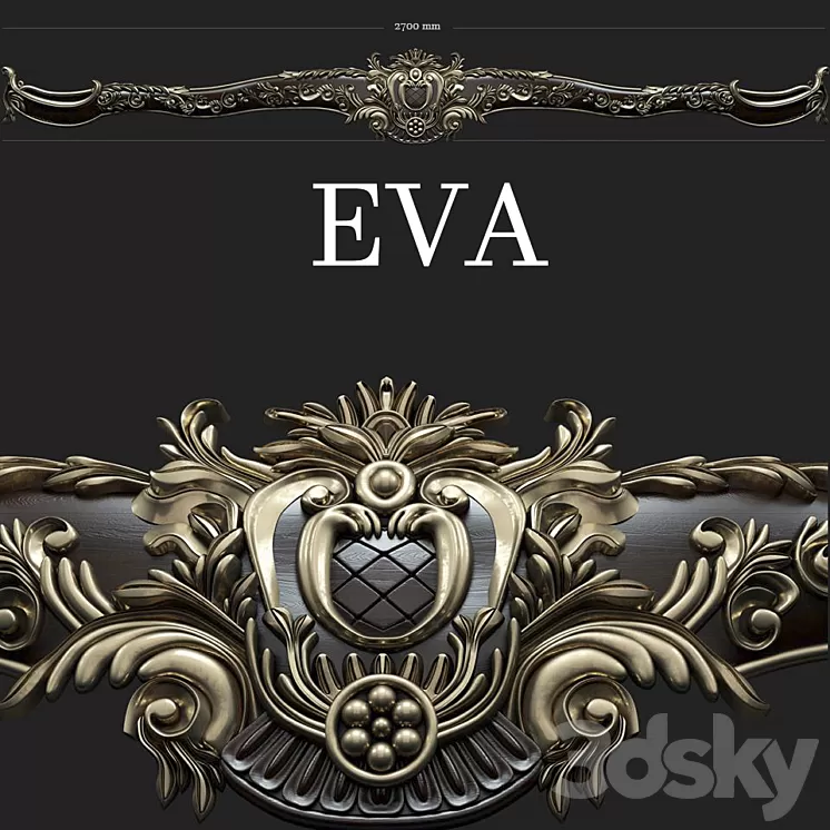 Cornice classic EVA 7204 3D Model