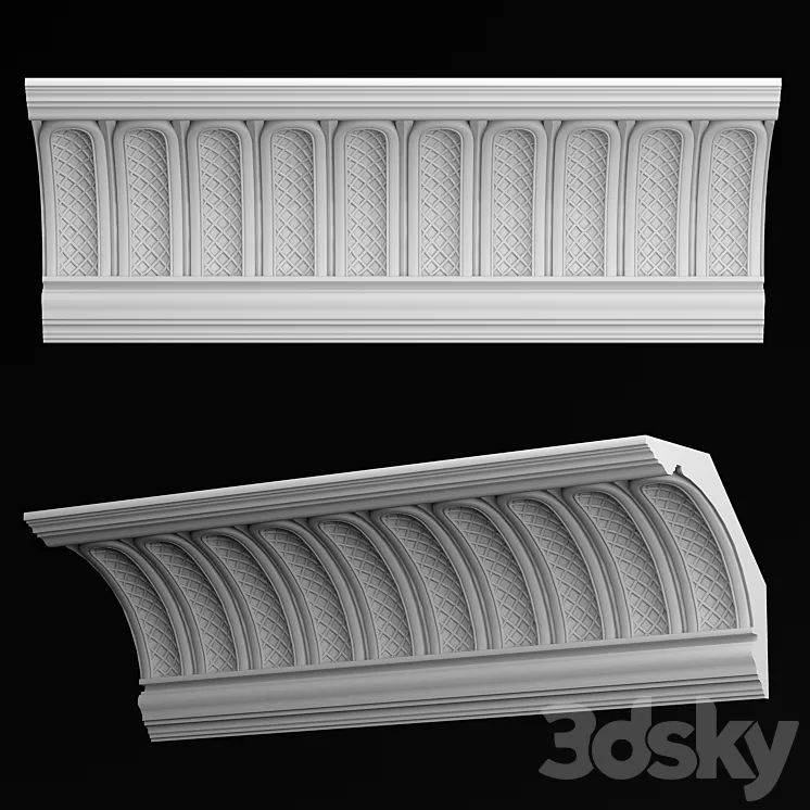 Cornice KD109 3D Model Free