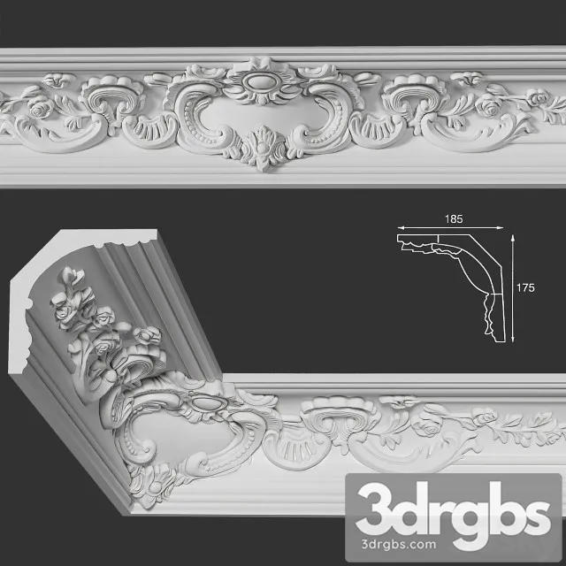Cornice Petergof K151 3D Model Free