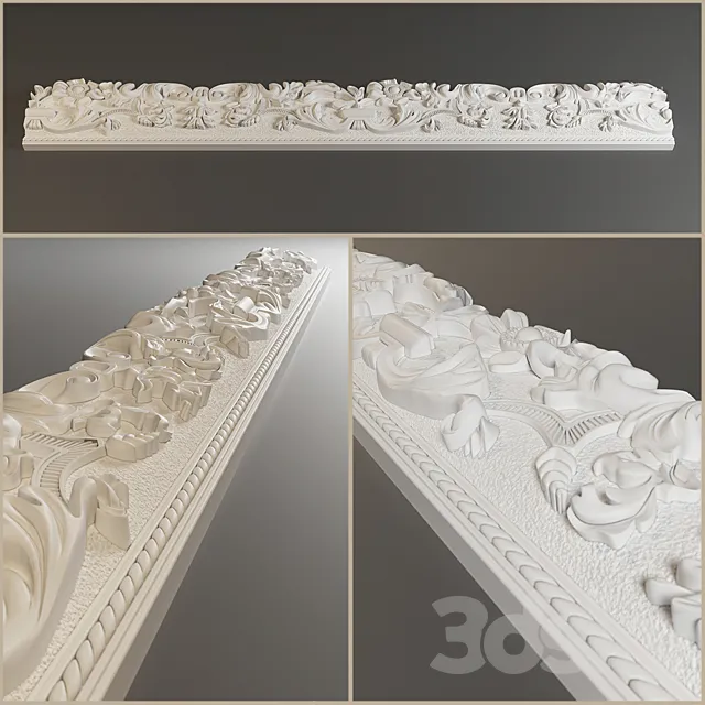 Cornice plaster 3D Model