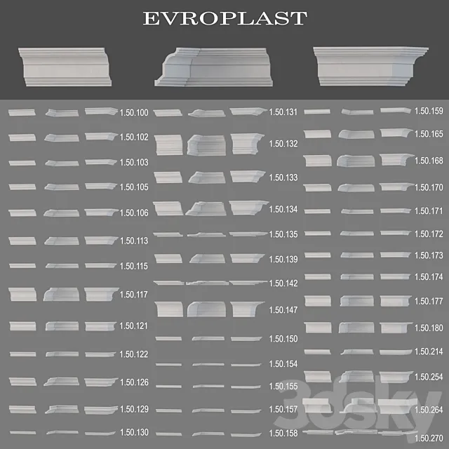 Cornices Evroplast 3D Model