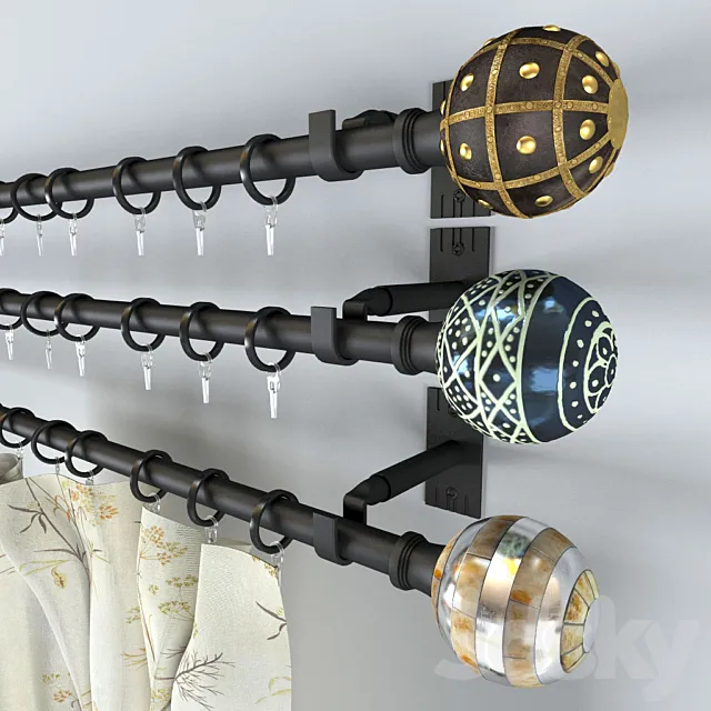 Cornices hand-decorated 3D Model