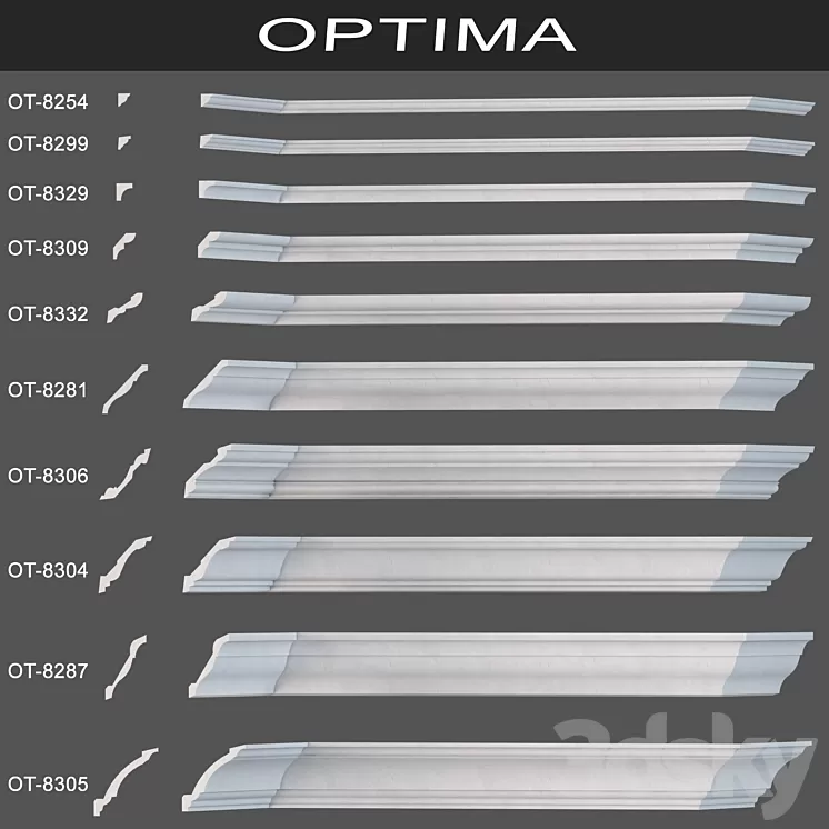 Cornices optima 3D Model