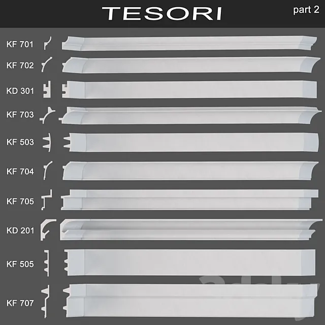 Cornices Tesori (part 2) 3D Model