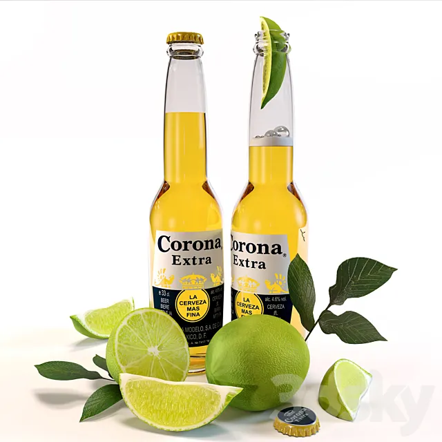 Corona Extra beer 3DModel
