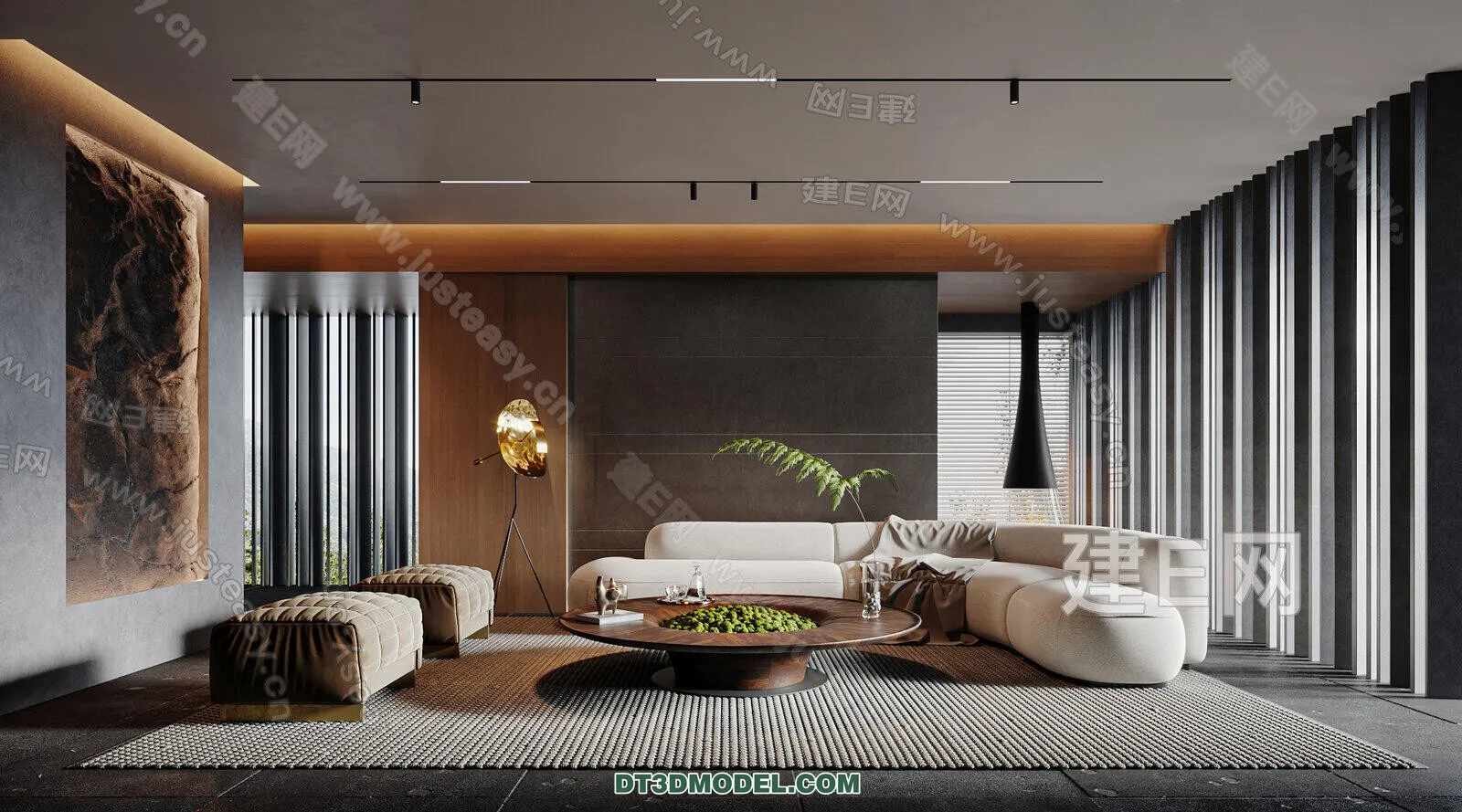 CORONA LIVING ROOM 3D MODELS - 003