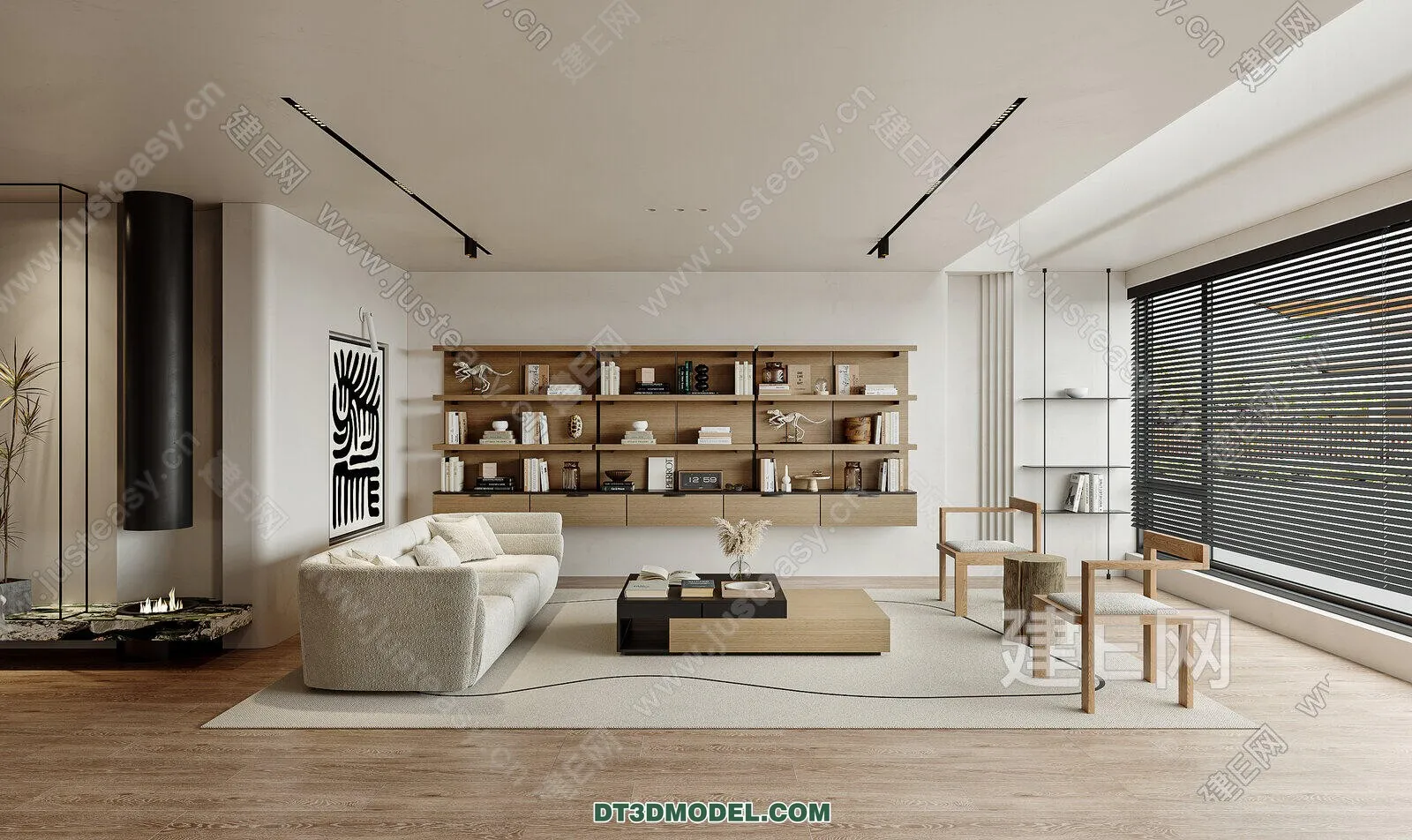 CORONA LIVING ROOM 3D MODELS - 007