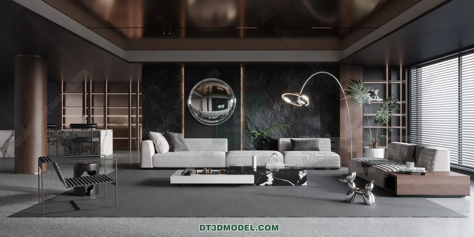 CORONA LIVING ROOM 3D MODELS - 011