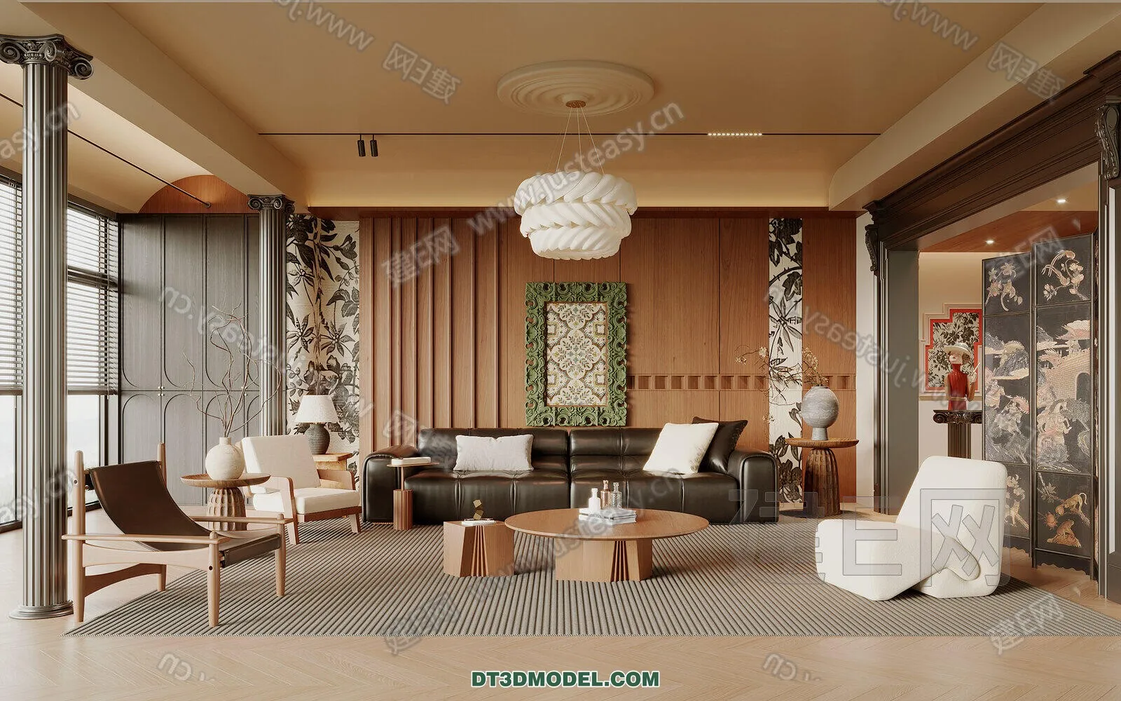 CORONA LIVING ROOM 3D MODELS - 013