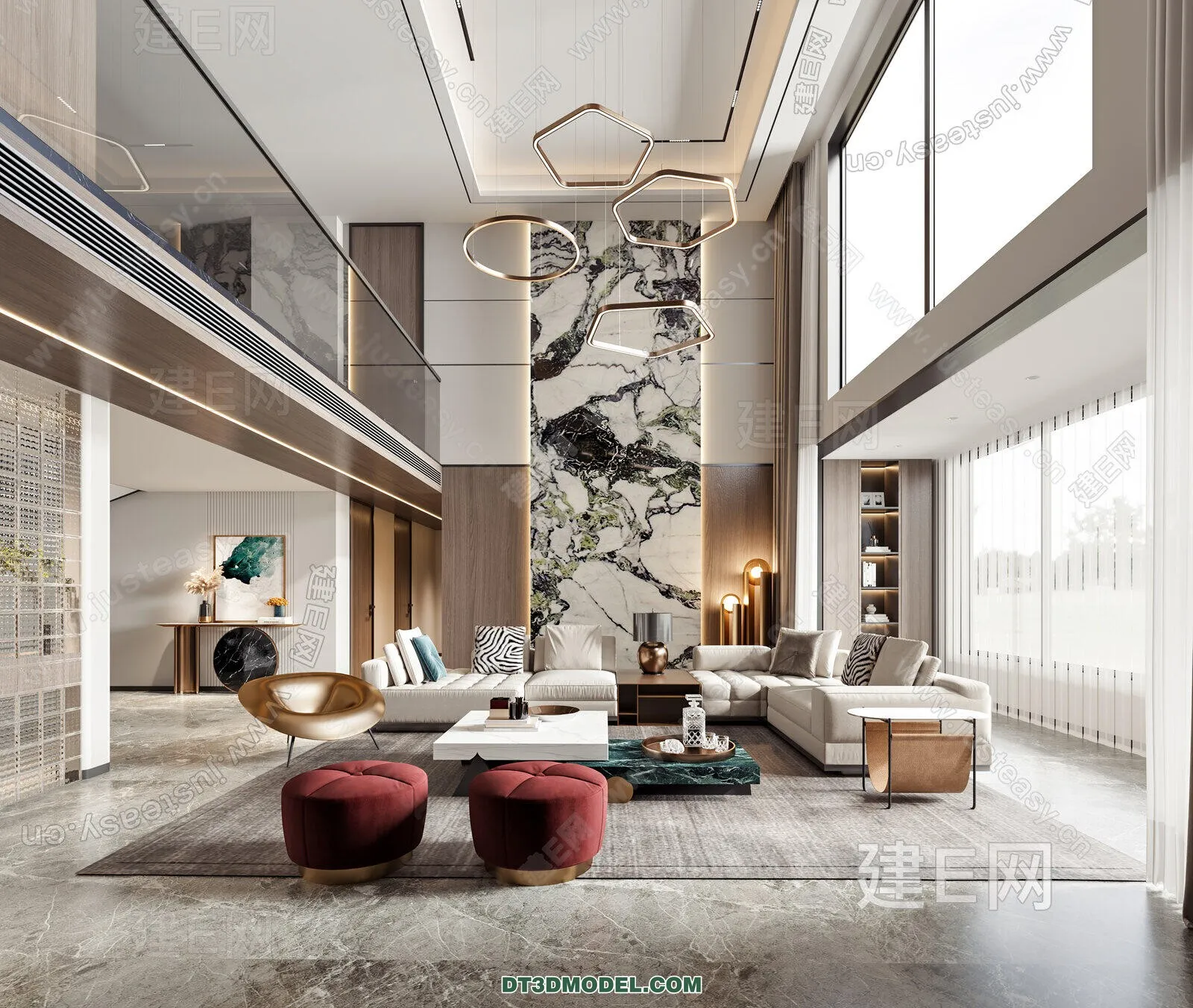 CORONA LIVING ROOM 3D MODELS - 016