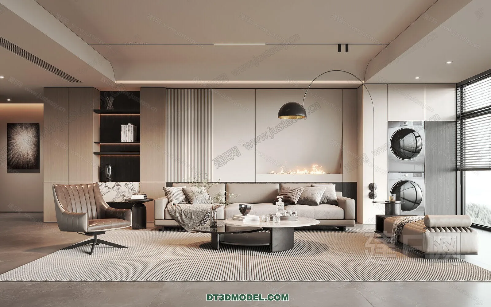 CORONA LIVING ROOM 3D MODELS - 017