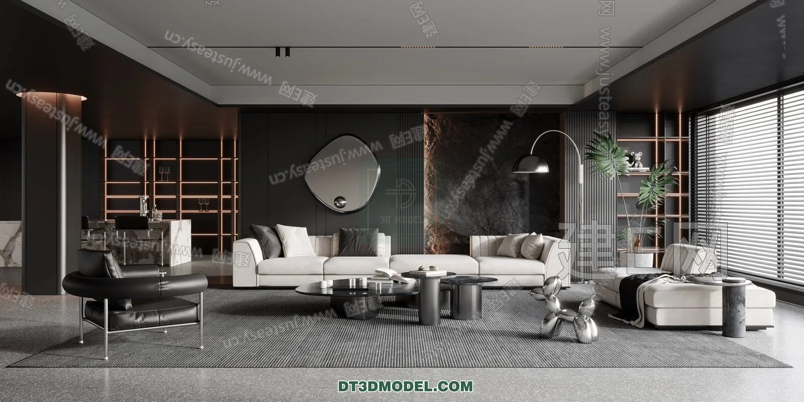 CORONA LIVING ROOM 3D MODELS - 018