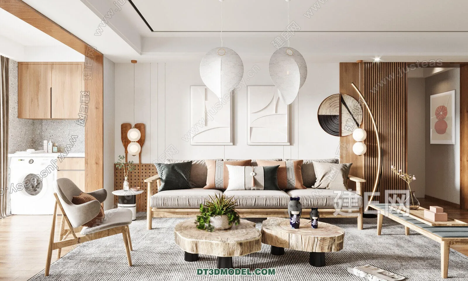 CORONA LIVING ROOM 3D MODELS - 019