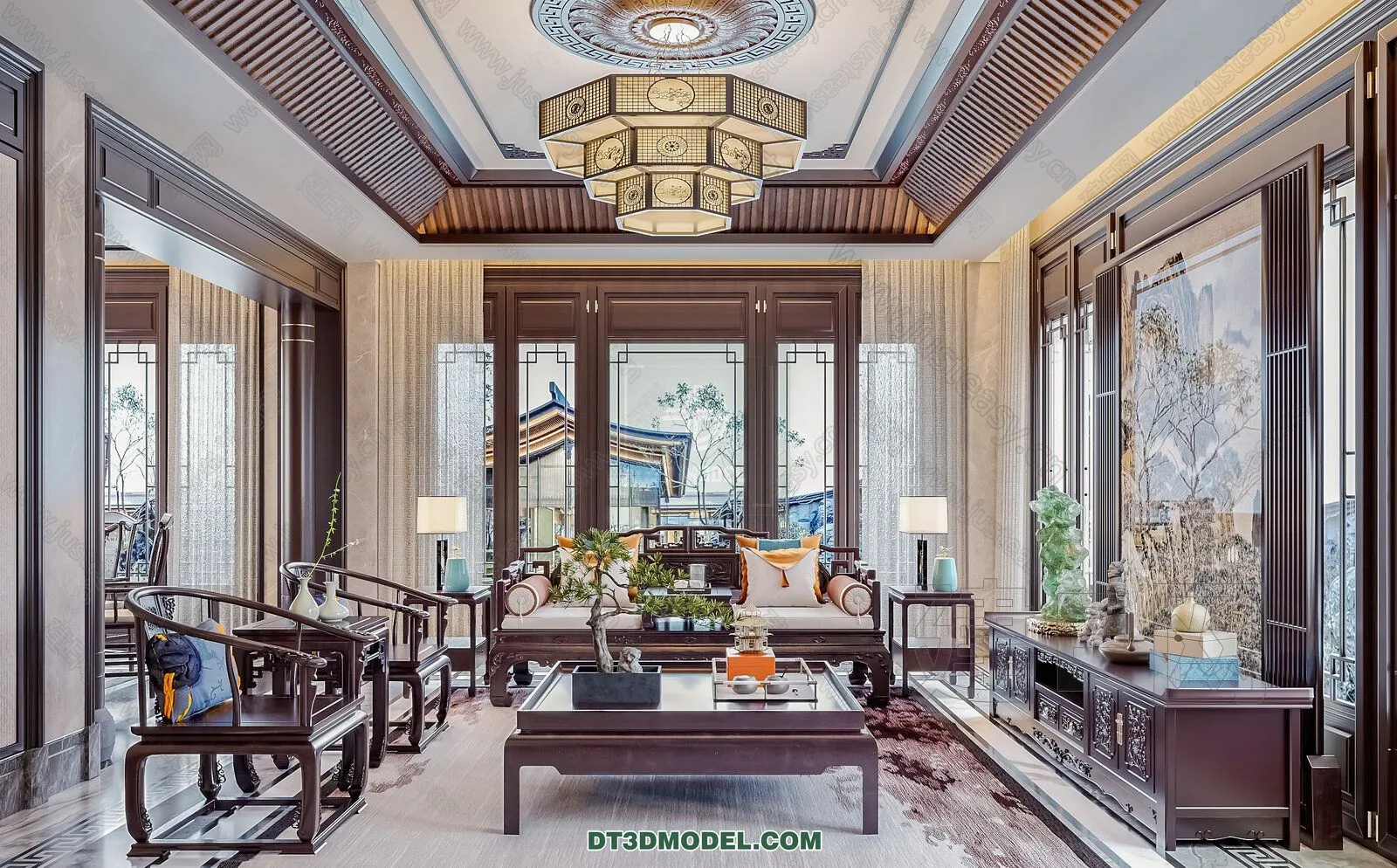 CORONA LIVING ROOM 3D MODELS - 022