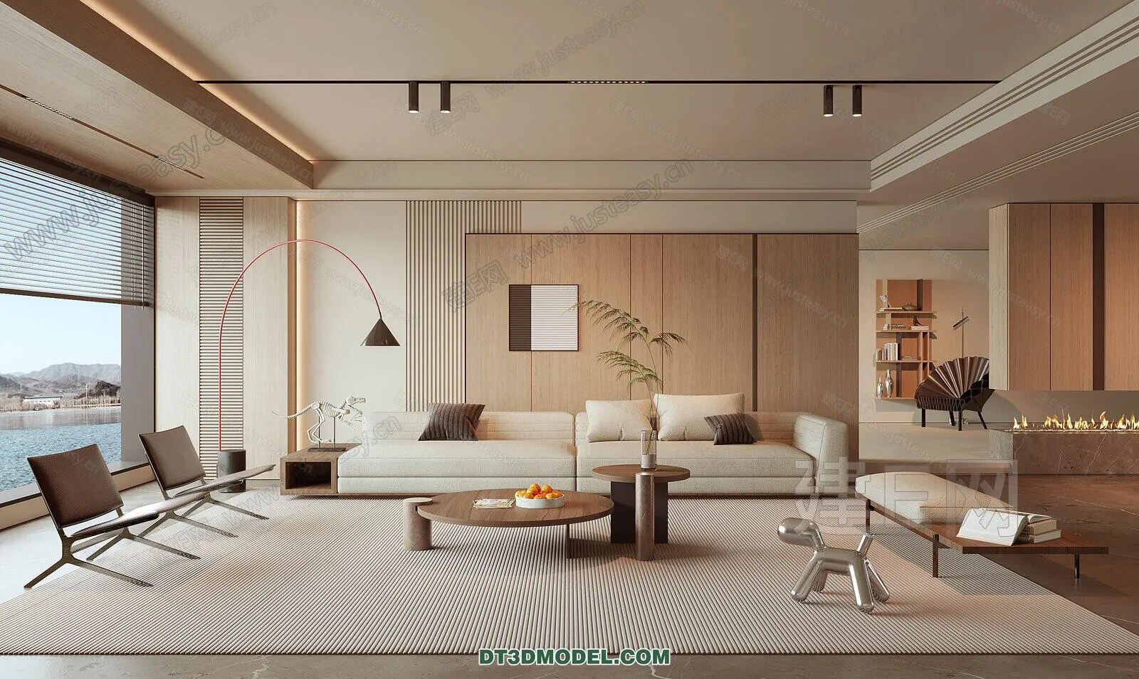 CORONA LIVING ROOM 3D MODELS - 024