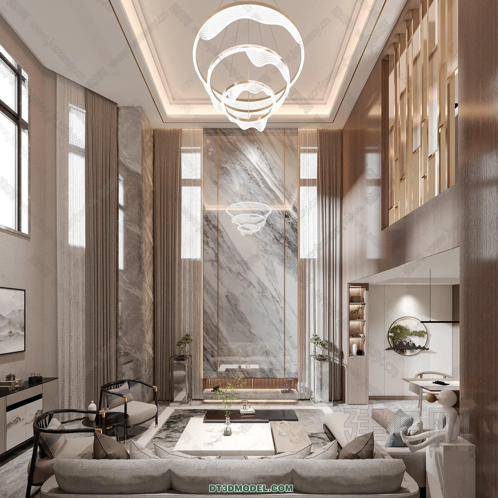 CORONA LIVING ROOM 3D MODELS - 025