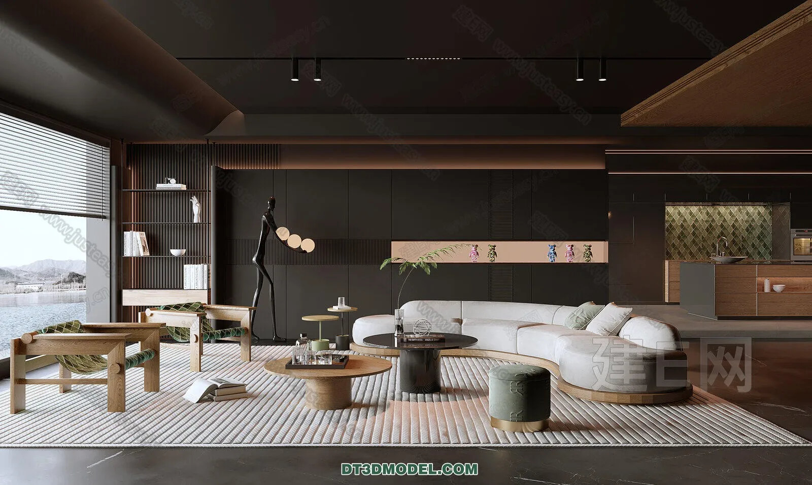 CORONA LIVING ROOM 3D MODELS - 026