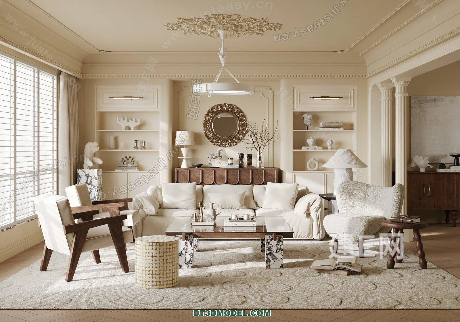 CORONA LIVING ROOM 3D MODELS - 032