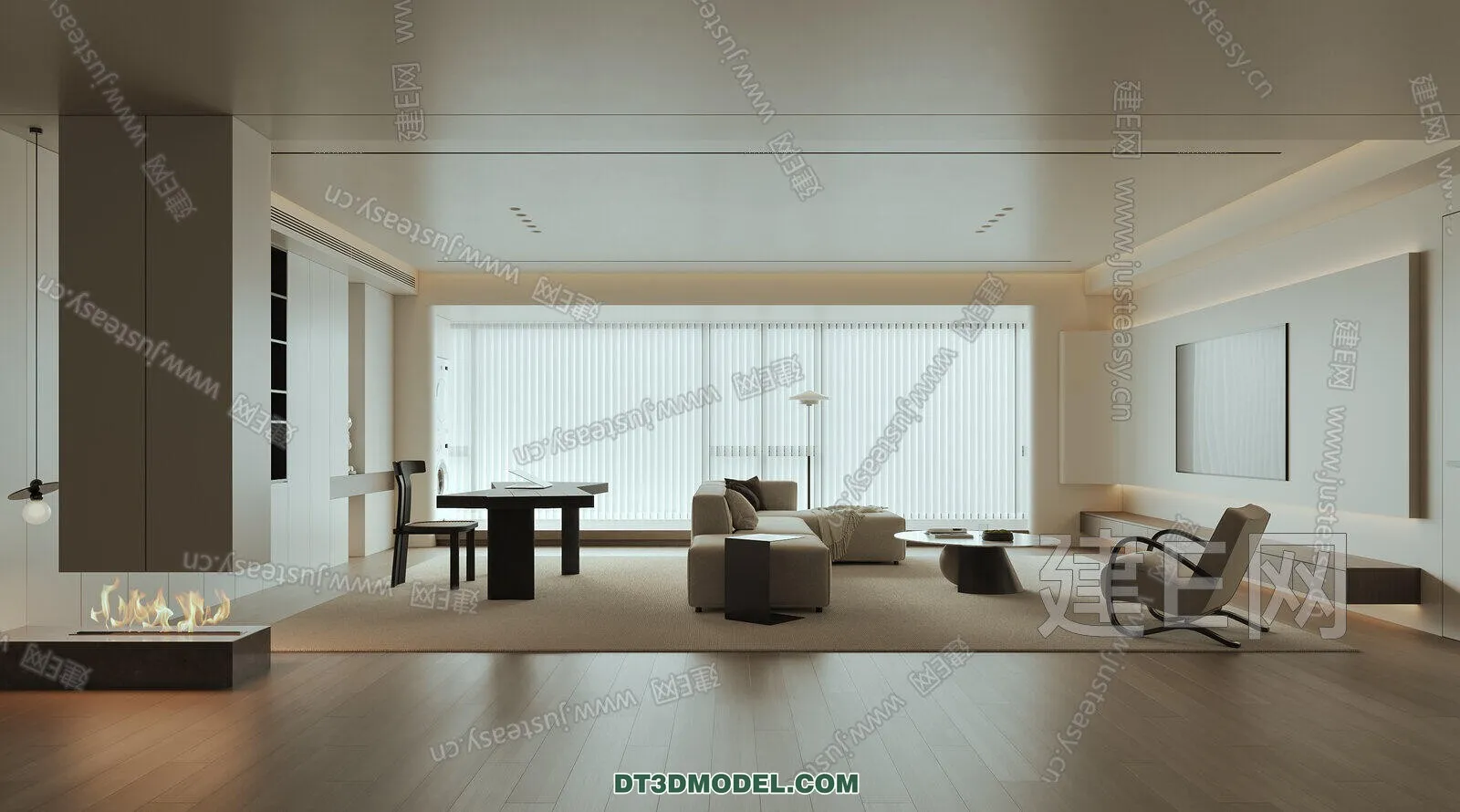 CORONA LIVING ROOM 3D MODELS - 034