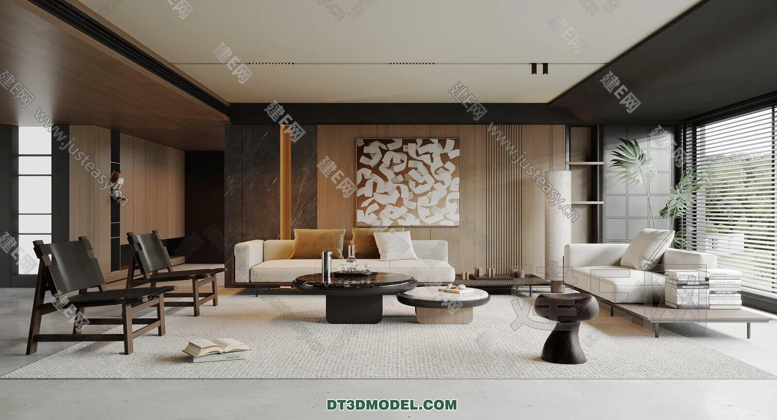 CORONA LIVING ROOM 3D MODELS - 036