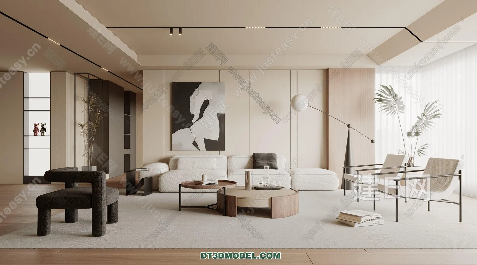 CORONA LIVING ROOM 3D MODELS - 039