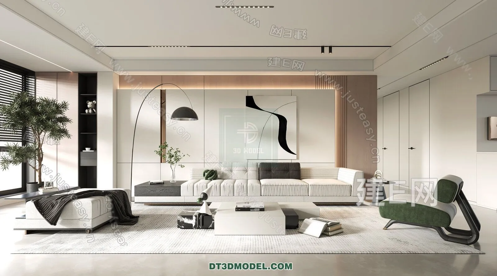 CORONA LIVING ROOM 3D MODELS - 042