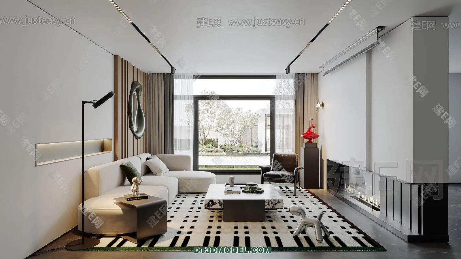 CORONA LIVING ROOM 3D MODELS - 045