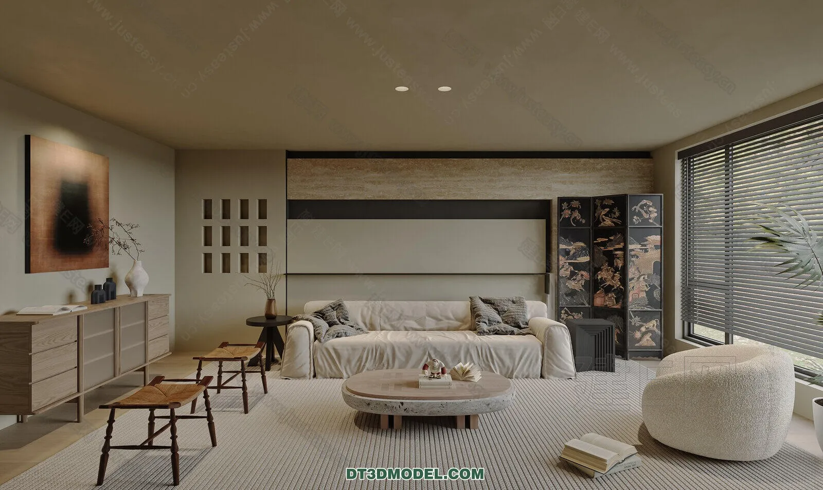 CORONA LIVING ROOM 3D MODELS - 047