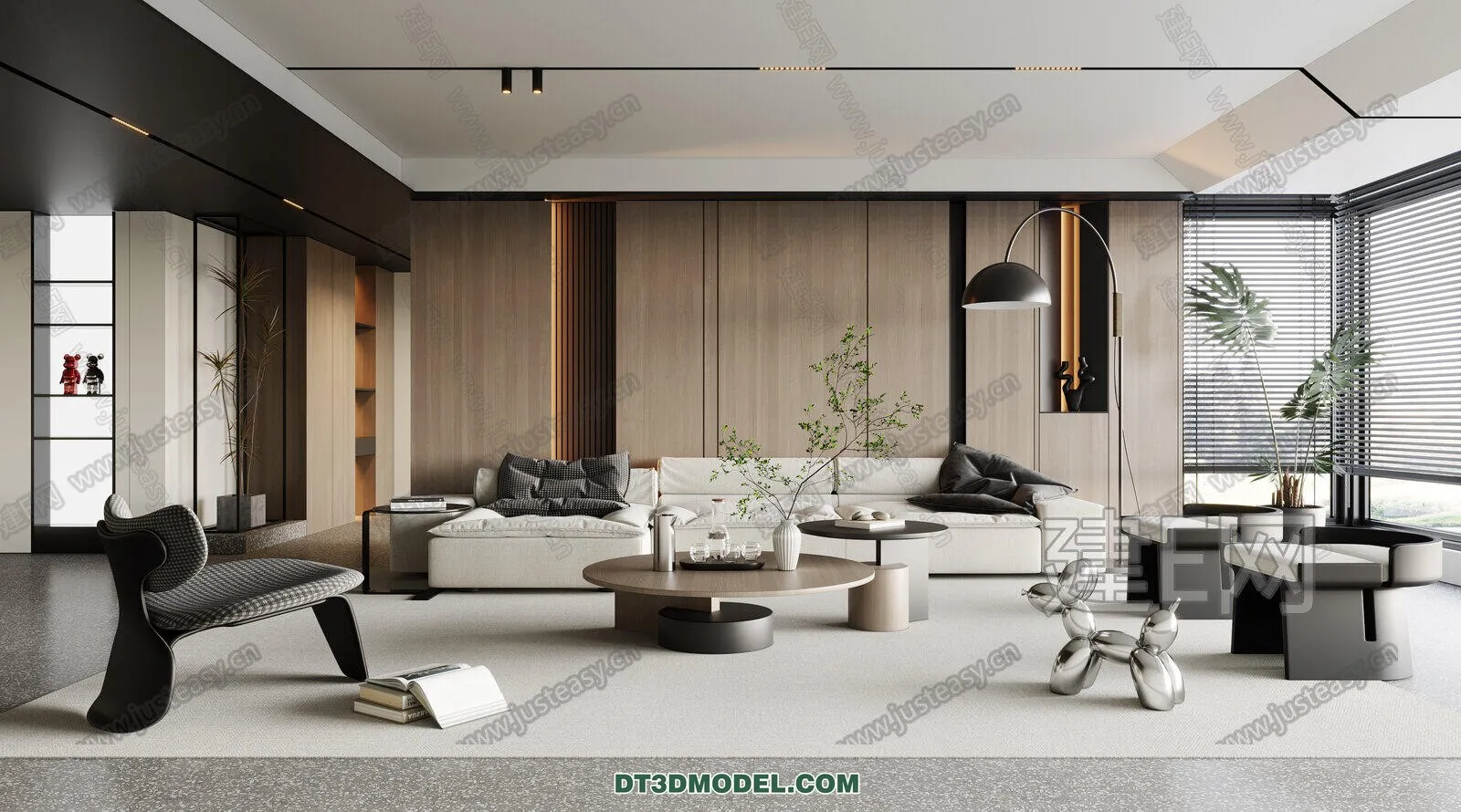 CORONA LIVING ROOM 3D MODELS - 053