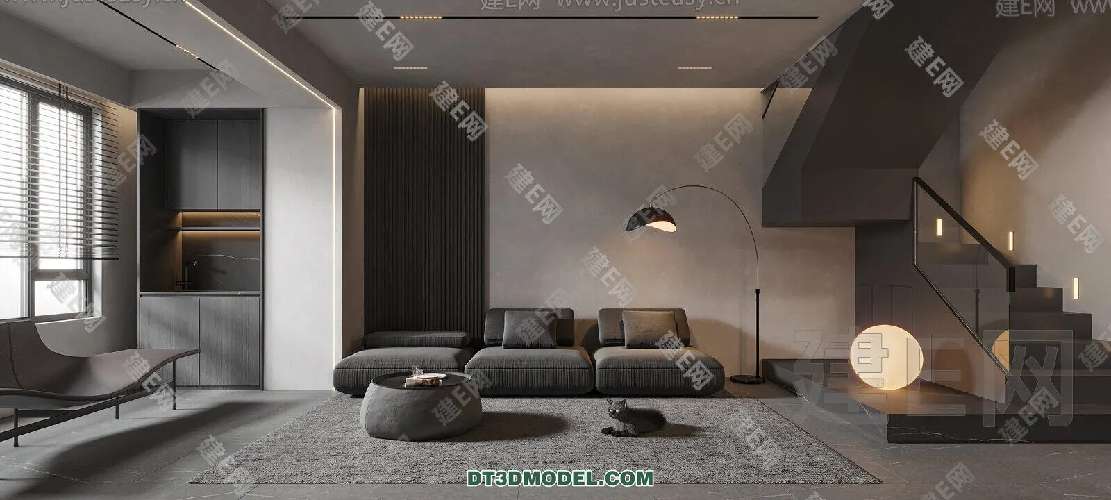 CORONA LIVING ROOM 3D MODELS - 054