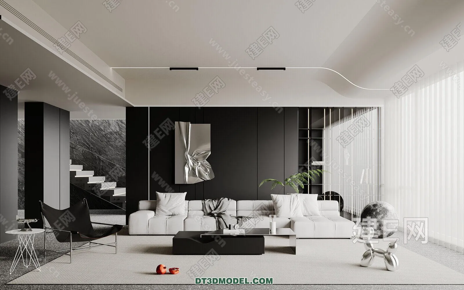 CORONA LIVING ROOM 3D MODELS - 055