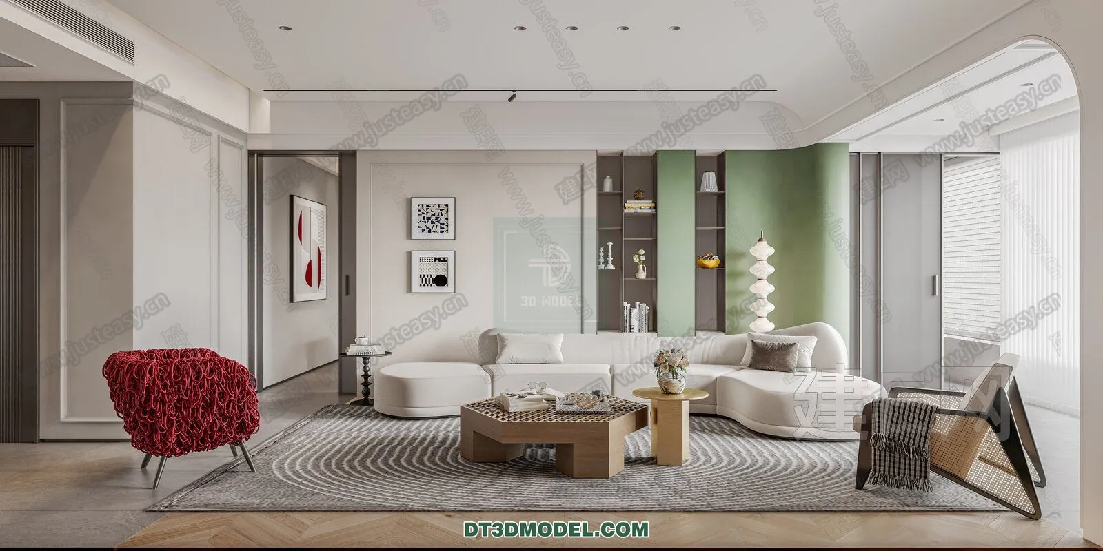 CORONA LIVING ROOM 3D MODELS - 058