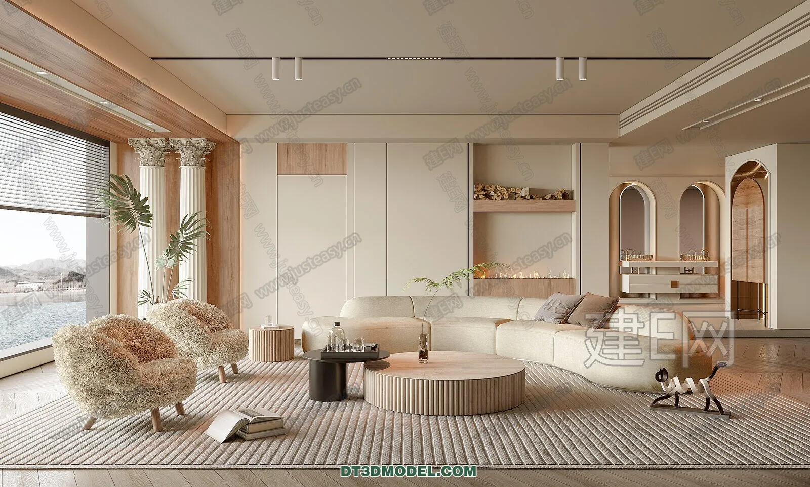 CORONA LIVING ROOM 3D MODELS - 060