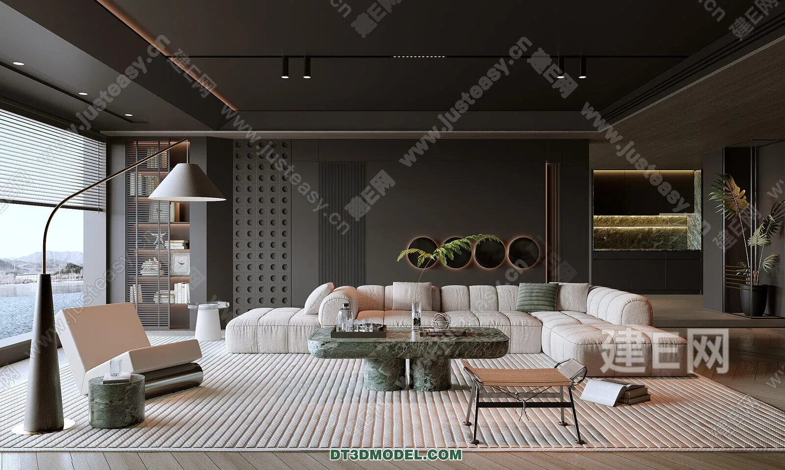 CORONA LIVING ROOM 3D MODELS - 062