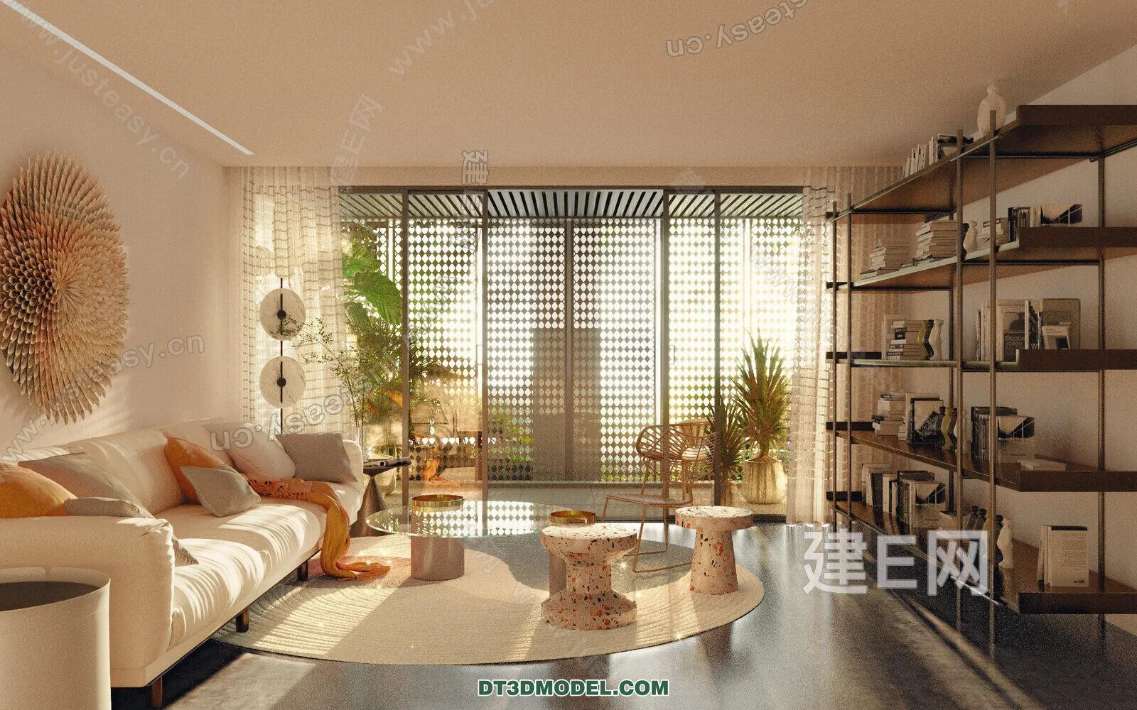 CORONA LIVING ROOM 3D MODELS - 072