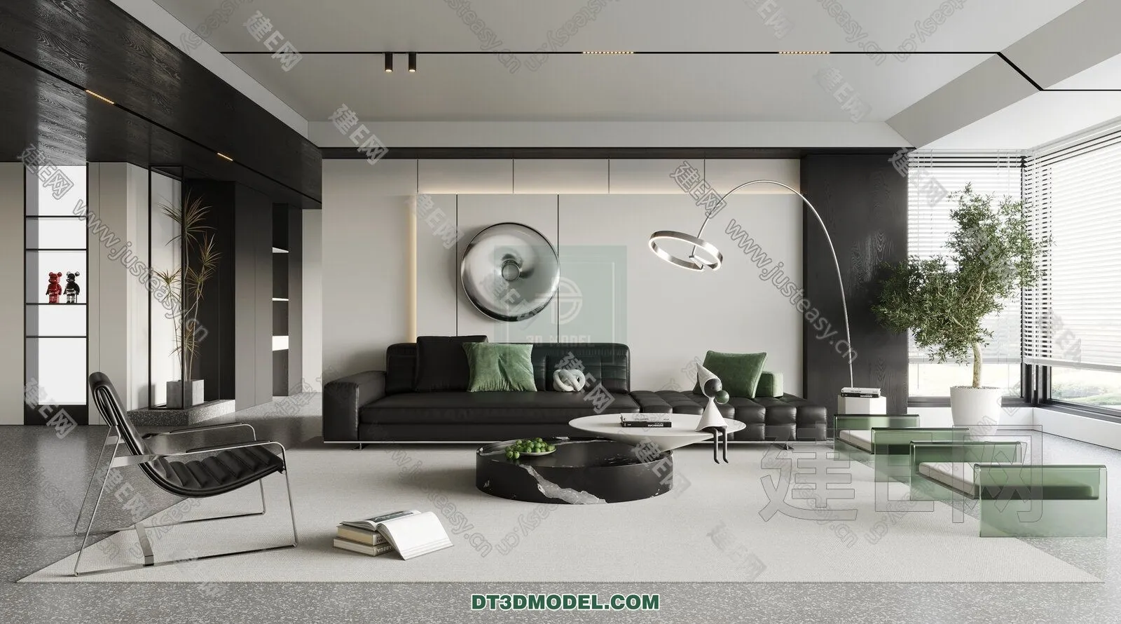 CORONA LIVING ROOM 3D MODELS - 073