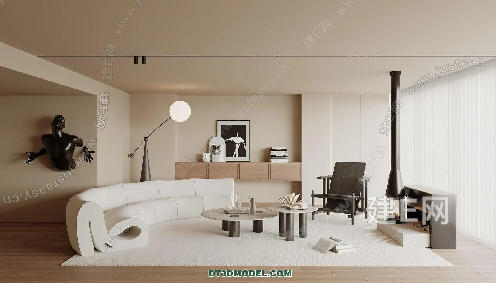 CORONA LIVING ROOM 3D MODELS - 082