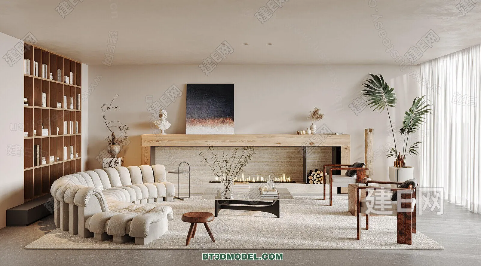 CORONA LIVING ROOM 3D MODELS - 084