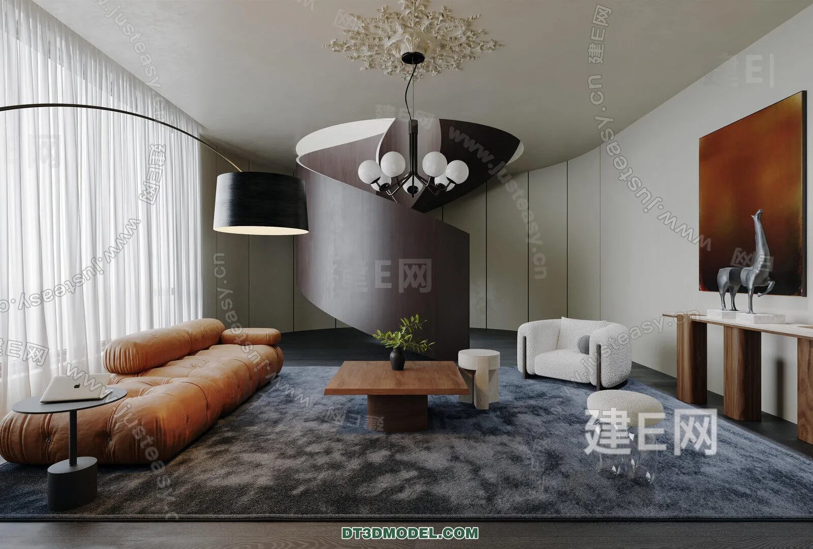 CORONA LIVING ROOM 3D MODELS - 092