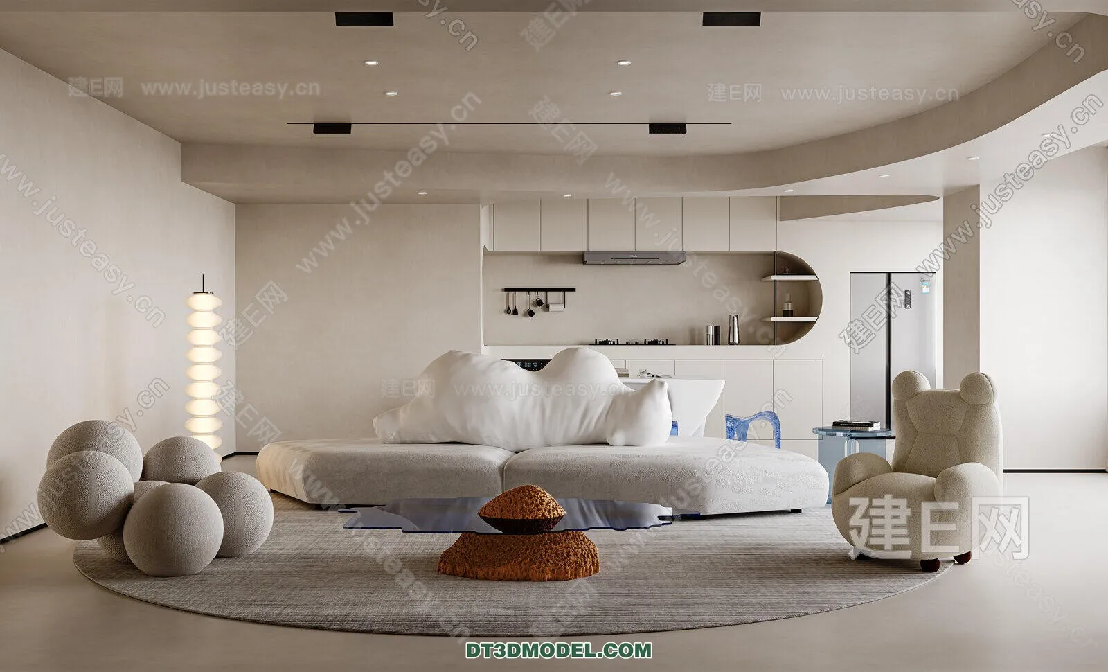 CORONA LIVING ROOM 3D MODELS - 093
