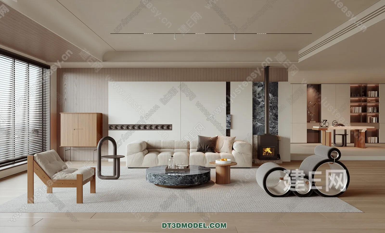 CORONA LIVING ROOM 3D MODELS - 094