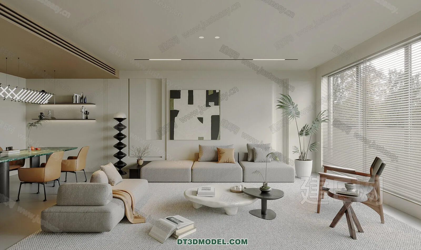 CORONA LIVING ROOM 3D MODELS - 100