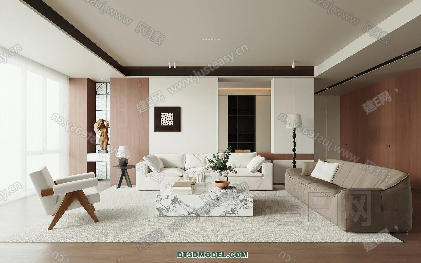 CORONA LIVING ROOM 3D MODELS - 101